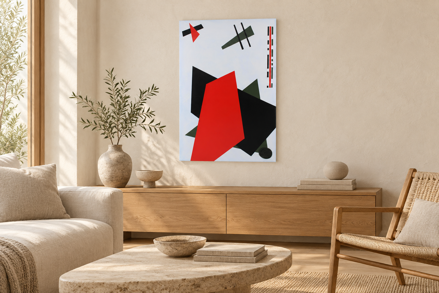 21 in a digitally styled interior