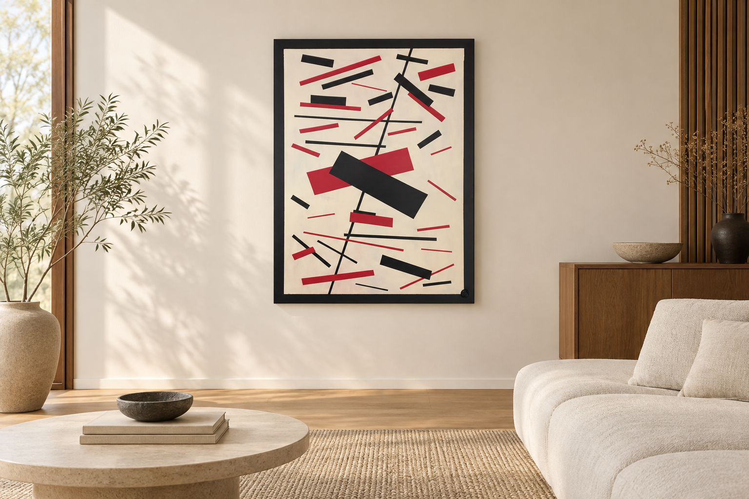 Akakuro in a digitally styled interior