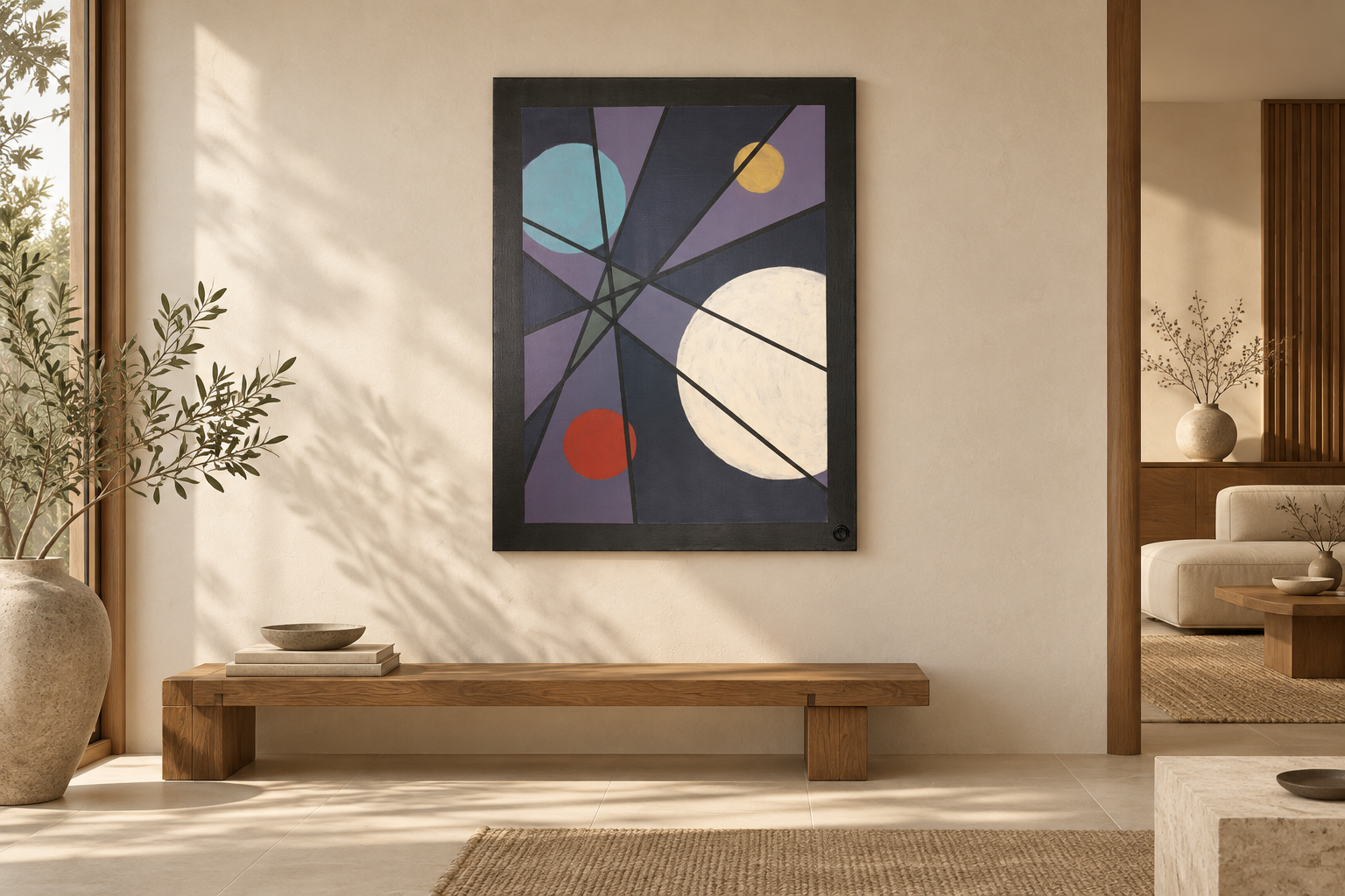 Big Bang Theory in a digitally styled interior