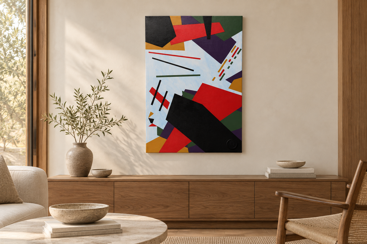 Fyre in a digitally styled interior