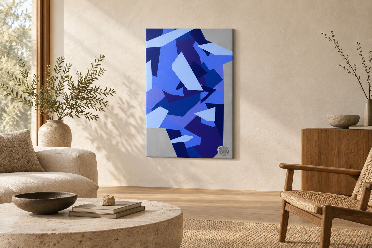 House of Cards in a digitally styled interior