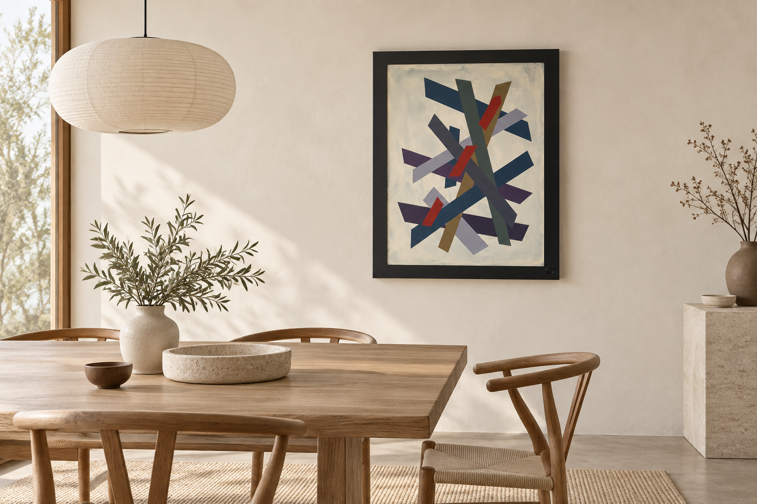 Issho in a digitally styled interior