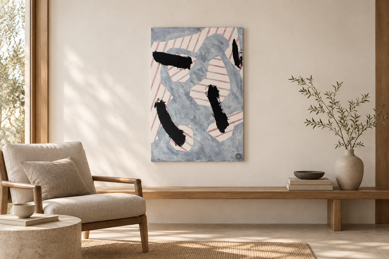 Laundering 2 in a digitally styled interior