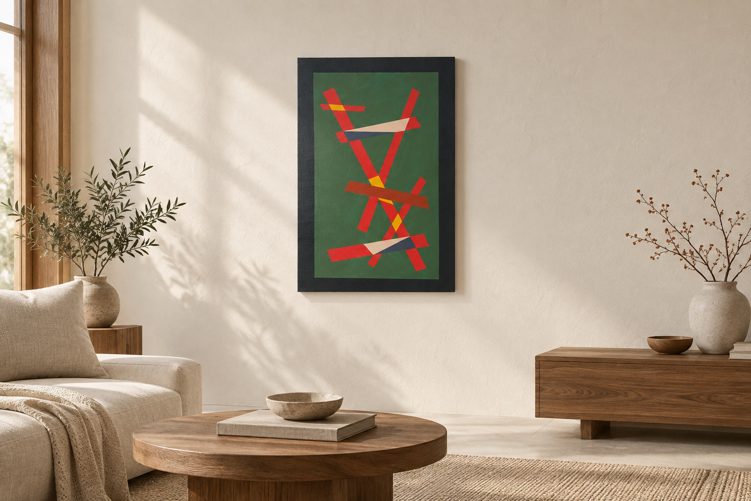 Shinto in a digitally styled interior