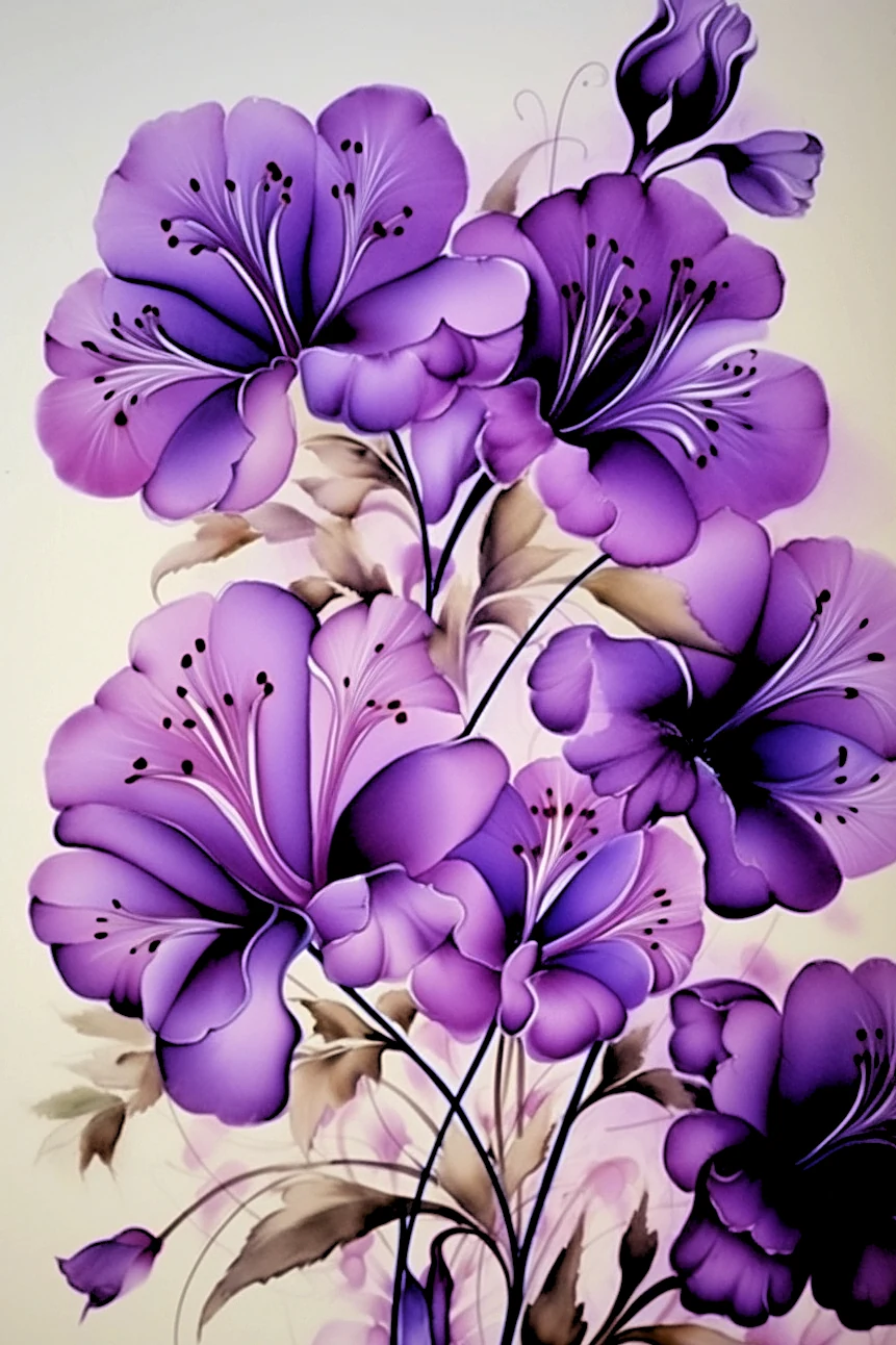 Painterly Watercolour Florals represented by Delicate Floral Dreams